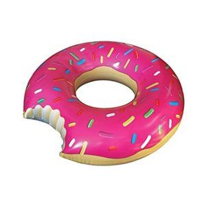 ☕️B2G1 BigMouth Inc | Giant Donut Pool Float, Funny Inflatable Vinyl Summer Pool
